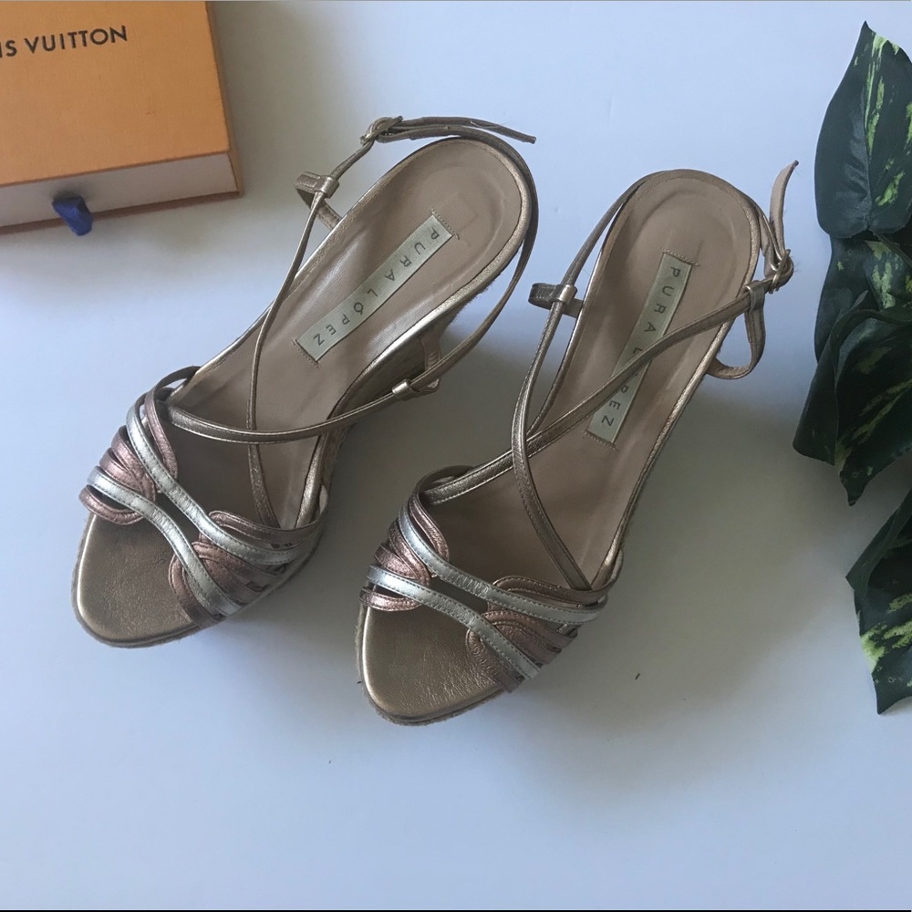Pura Lopez high wedges